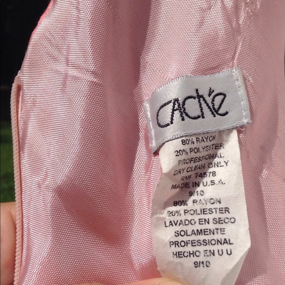 Cache shimmery peachy/salmon dress! - Picture 3 of 4